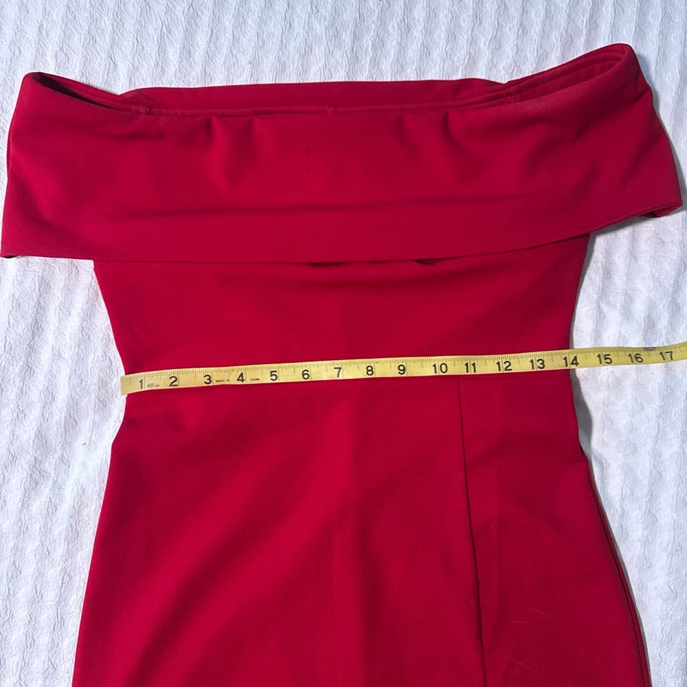 Honey and Rosie Strapless Red Dress - Picture 6 of 8